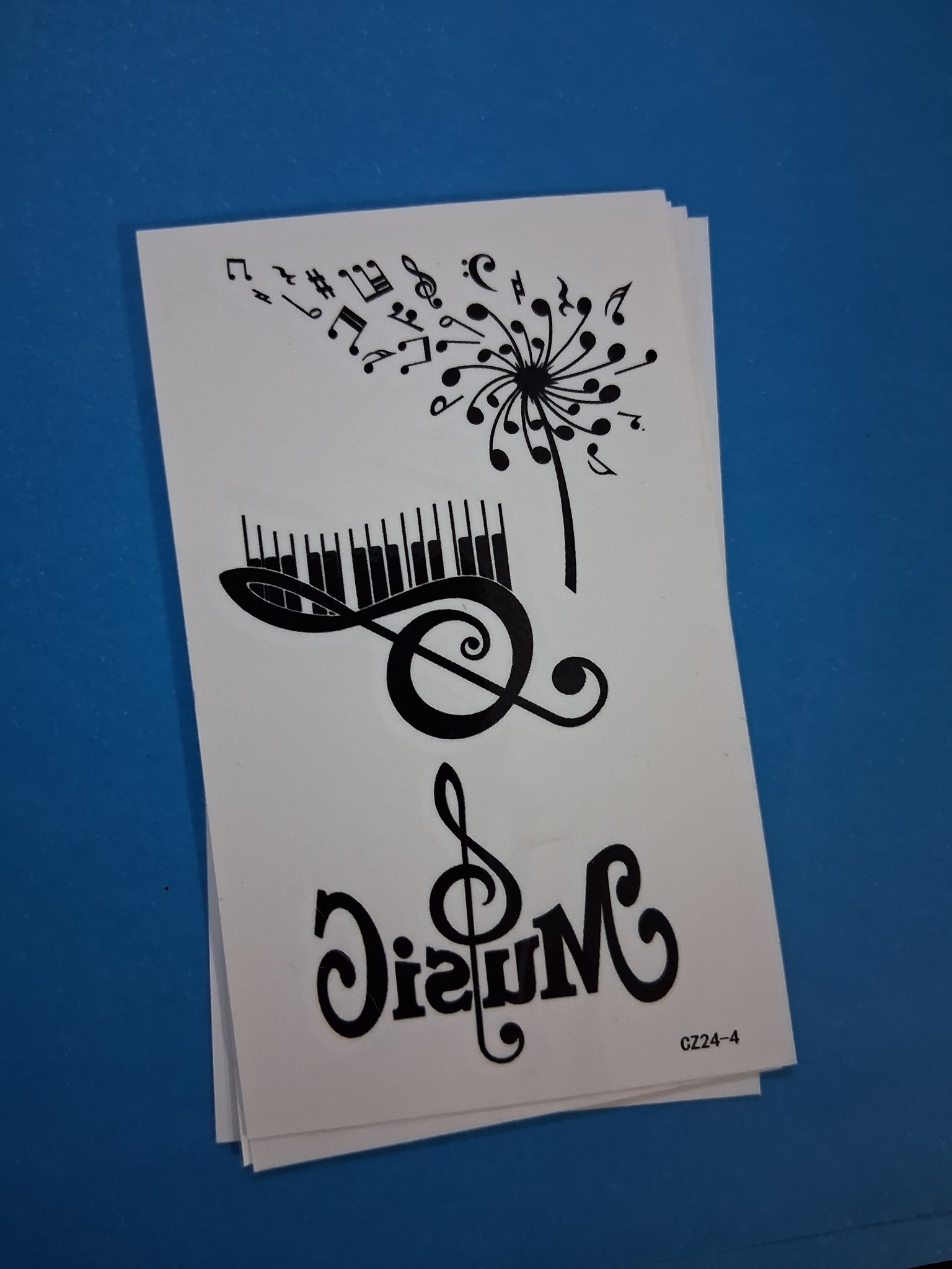 Temporary Tattoo — 39L Music 3-Pack (CZ24-4)